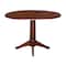 International Concepts Round 42 in Round Dual Drop Leaf Pedestal Table, 30.3 inH, Espresso, 42 W, 42 L, 30.3 in H, Wood K581-42DPT-27B - alternate 8